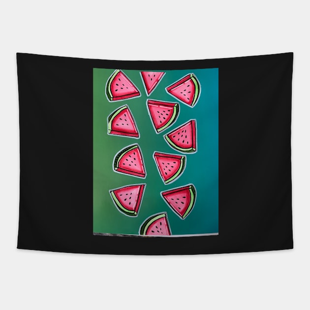 Watermelon Tapestry by Viviredsonja