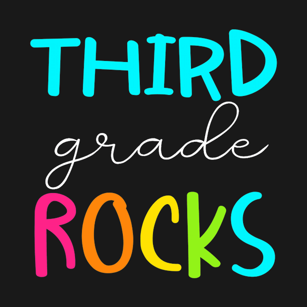 Third Grade Rocks Shirt Team 3rd Grade Teacher Premium by Ortizhw