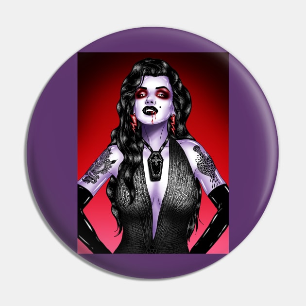 Gothic Marilyn Pin by VeronicaLux