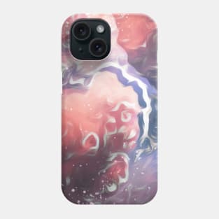 Abstract colourful aesthetic beautiful dream love romantic clouds sky soaps gold pink vintage female Phone Case