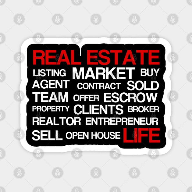 The Real Estate Words Magnet by The Favorita