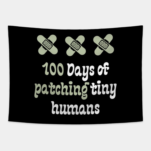 100 Days of patching tiny humans Tapestry by Teeport