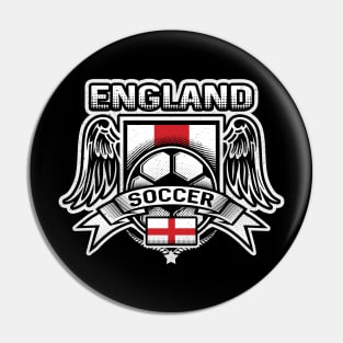 England Soccer Futbol Pin