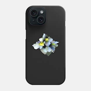 pastel spring floral composition abstract 3d digital painting Phone Case