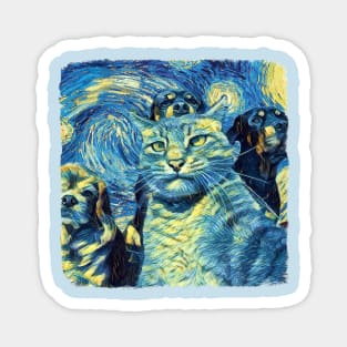 The Pet Society Van Gogh Style Magnet