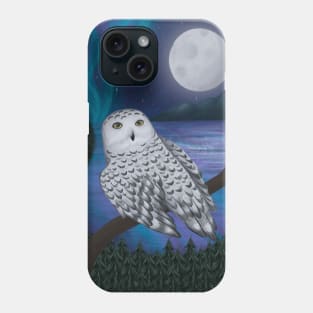 Mysterious Snowy Owl Phone Case