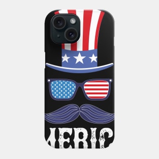 Funny Fourth of July 'Merica Patriotic Shirt Phone Case