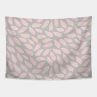 Blush Leaves From Blush and Grey Abstract Collection Tapestry