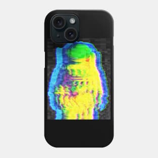 Glitchy astronaut Phone Case