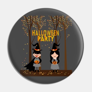 halloween party background cute kid icons Pin
