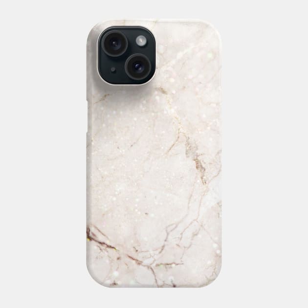 Elegant Gold and White Marble Stone Texture Phone Case by Printable Pretty