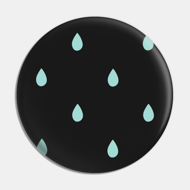 Blue water drop pattern Pin by UnseenGhost