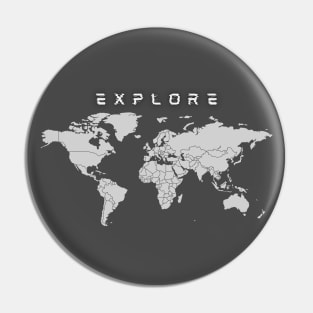 Explore World Map Pin