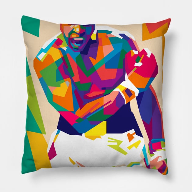 Muhammad Ali Pillow by mrcatguys