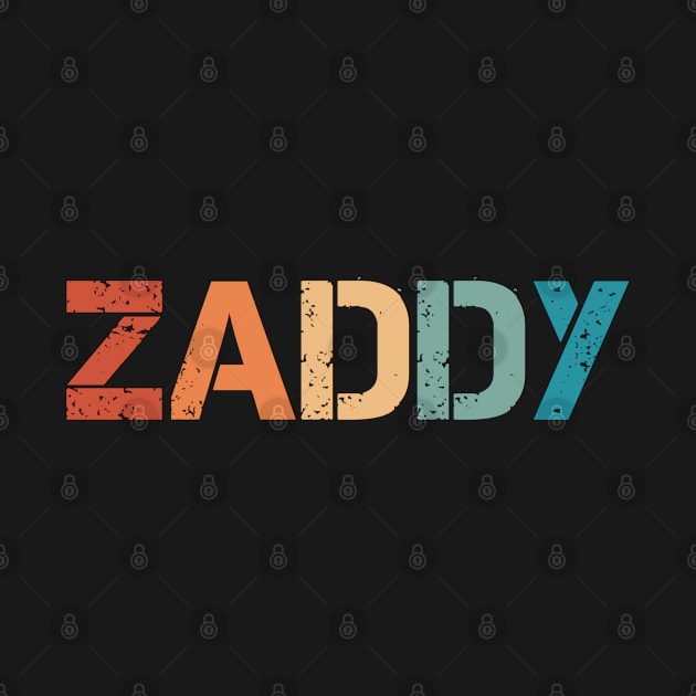 Zaddy Retro Vintage Distressed Aesthetic Typography by Inspire Enclave