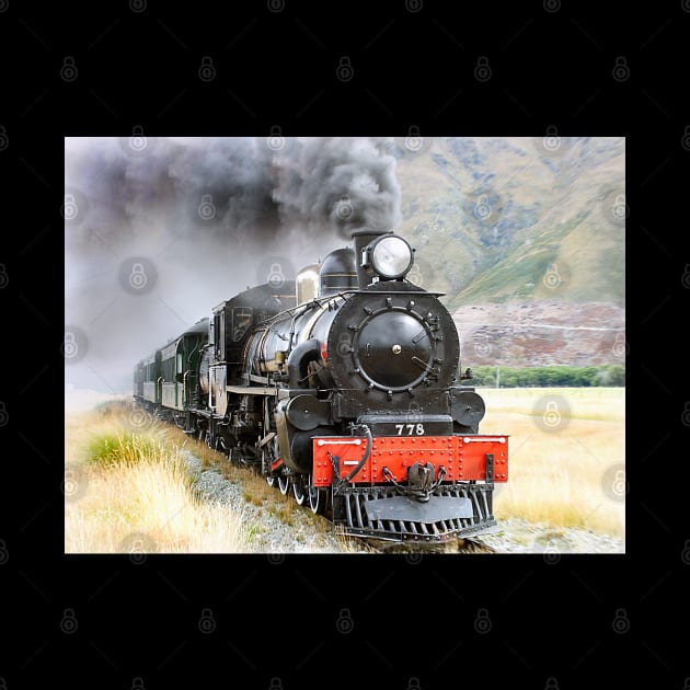 Kingston Flyer Steam Train New Zealand by KarwilbeDesigns