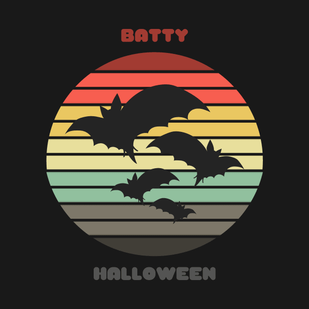 Sunset Bats / Batty Halloween by nathalieaynie