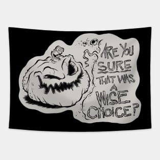 Judgemental Pumpkin Tapestry