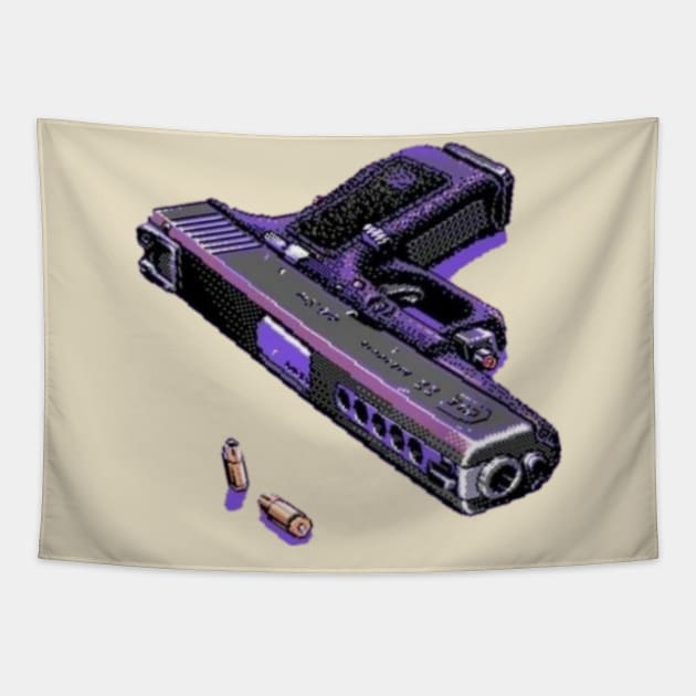 Gun Tapestry by invii