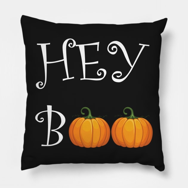 Hey Boo, Hey Pumpkin, Funny Halloween ,Teacher Halloween, Halloween Party Pillow by Islanr