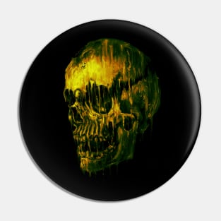 Melting Skull Pin