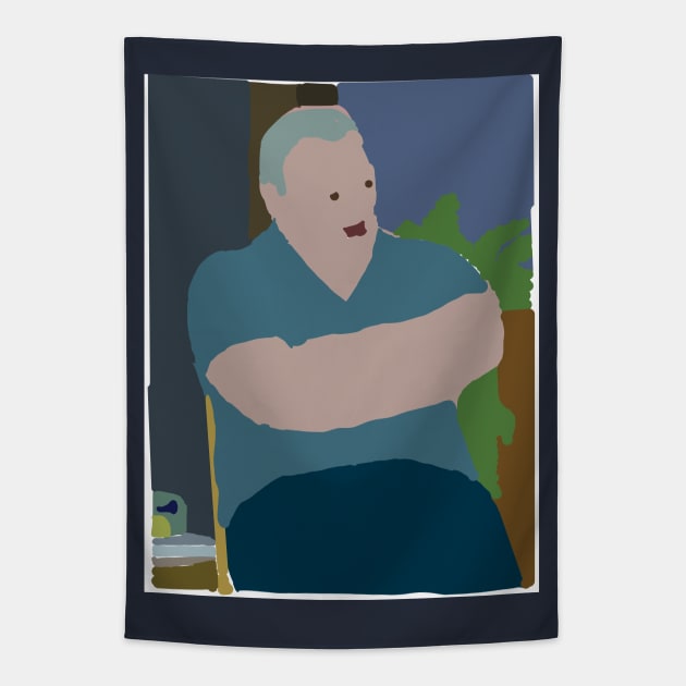 Irish Uncle Matt Memes Abstract Tapestry by ellenhenryart