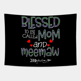 Blessed To be called Mom and meemaw Tapestry