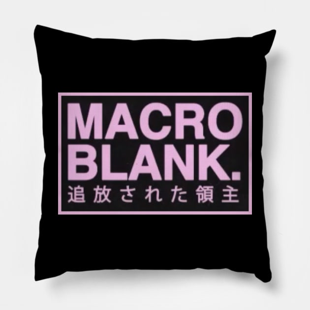 macroblank trip hop musician Pillow by Anthony88