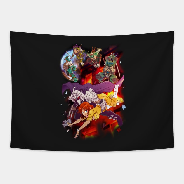 Heroes in a Half-shell Tapestry by elblackbat