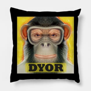 DYOR Funny Monkey Humorous Apes Animals Pillow