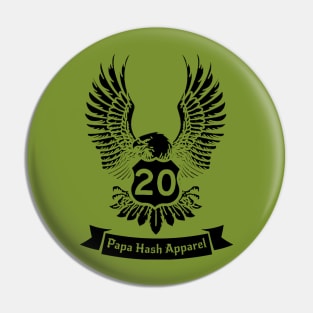 Papa Hash Apparel: 20 Eagle Pin