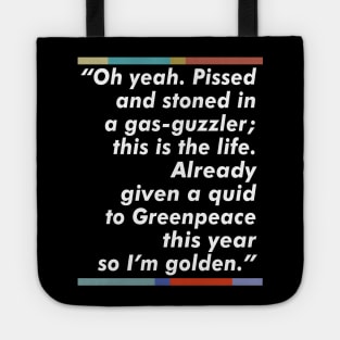 Jez Peep Show Fan Quote Typography Design Tote