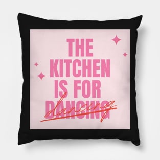 The Kitchen is for Dancing Pinterest Aesthetic Apartment Decor Pillow