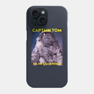 Captain Tom Feline Space Force Phone Case