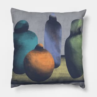 Vases Abstract Still Life Modern Art Pillow