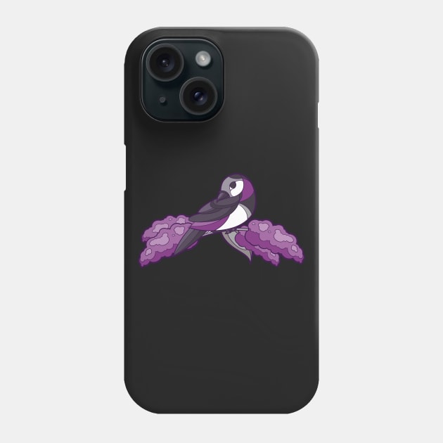 Pride Birds - Asexual, Demisexual, Grey-Asexual Phone Case by wanderingkotka