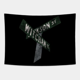 The corner of Jackson and Witcham Street Tapestry