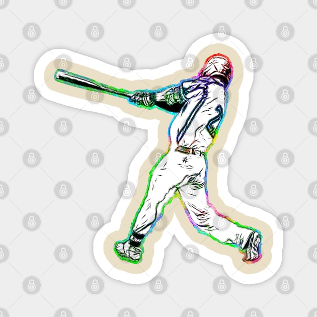 Baseball player Magnet by GePadeSign