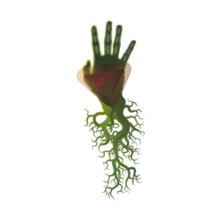 Hello rooted illuminate hand T-Shirt