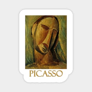 The Head of a Woman (1908) by Pablo Picasso Magnet