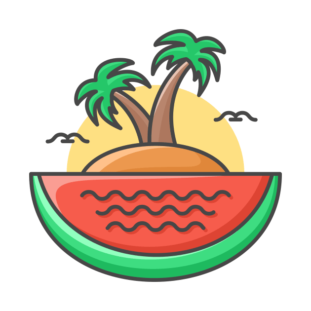 Watermelon Island by VEKTORKITA