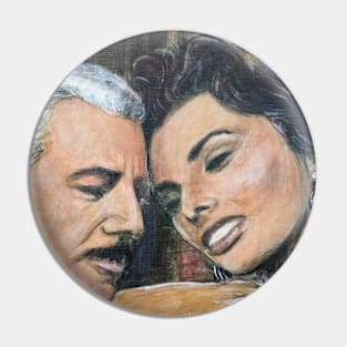 Vittorio De Sica e Sofia Loren Pin