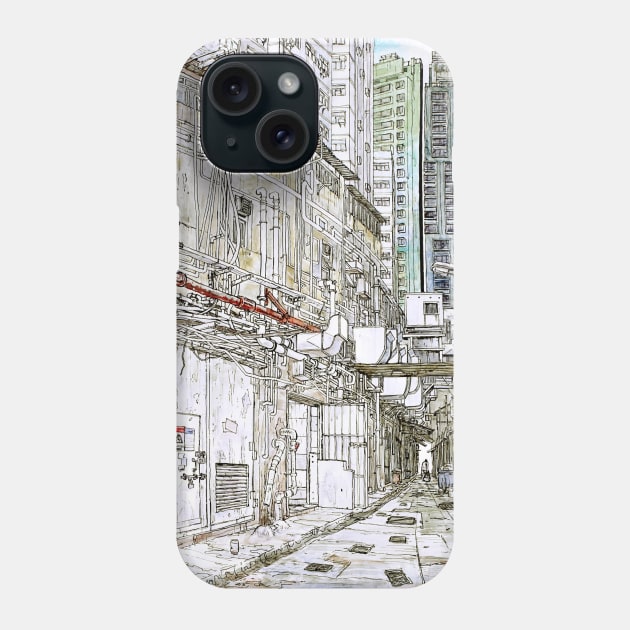 Hong Kong back street Phone Case by EvgenyBondarenko