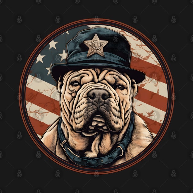 Patriotic Chinese Shar-Pei by NatashaCuteShop