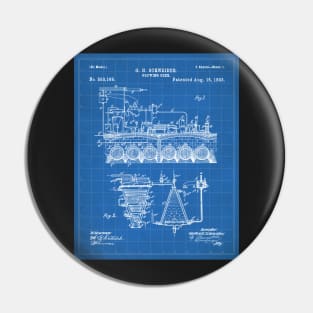 Brewing Beer Patent - Beer Art - Blueprint Pin