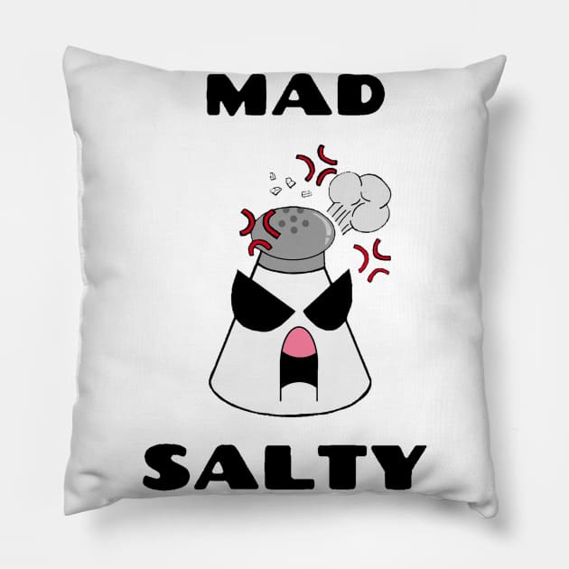 Mad Salty Pillow by Cookiejargamer