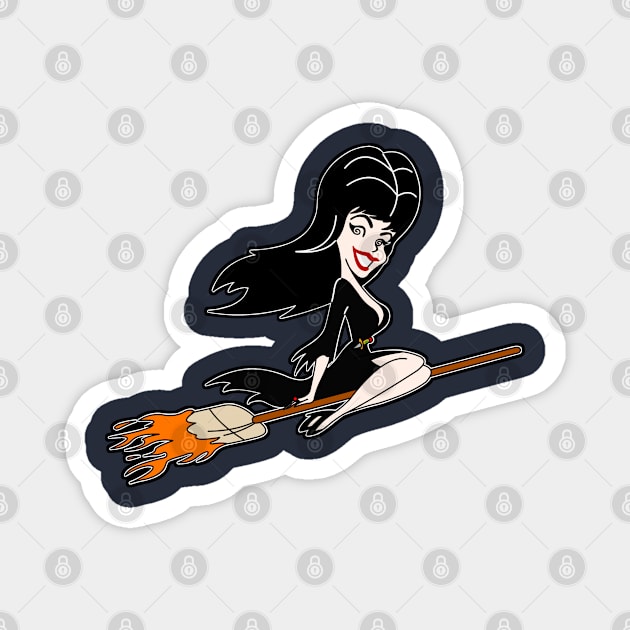 Bewitching Elvira Magnet by RobotGhost