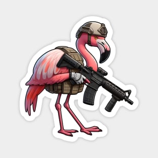 Tactical Flamingo Magnet