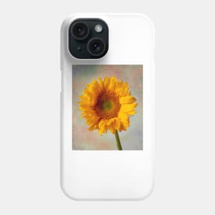 Textured Golden Sunflower Phone Case