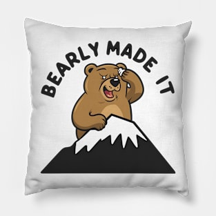 Bearly Made It Funny Hiking and Camping Pillow